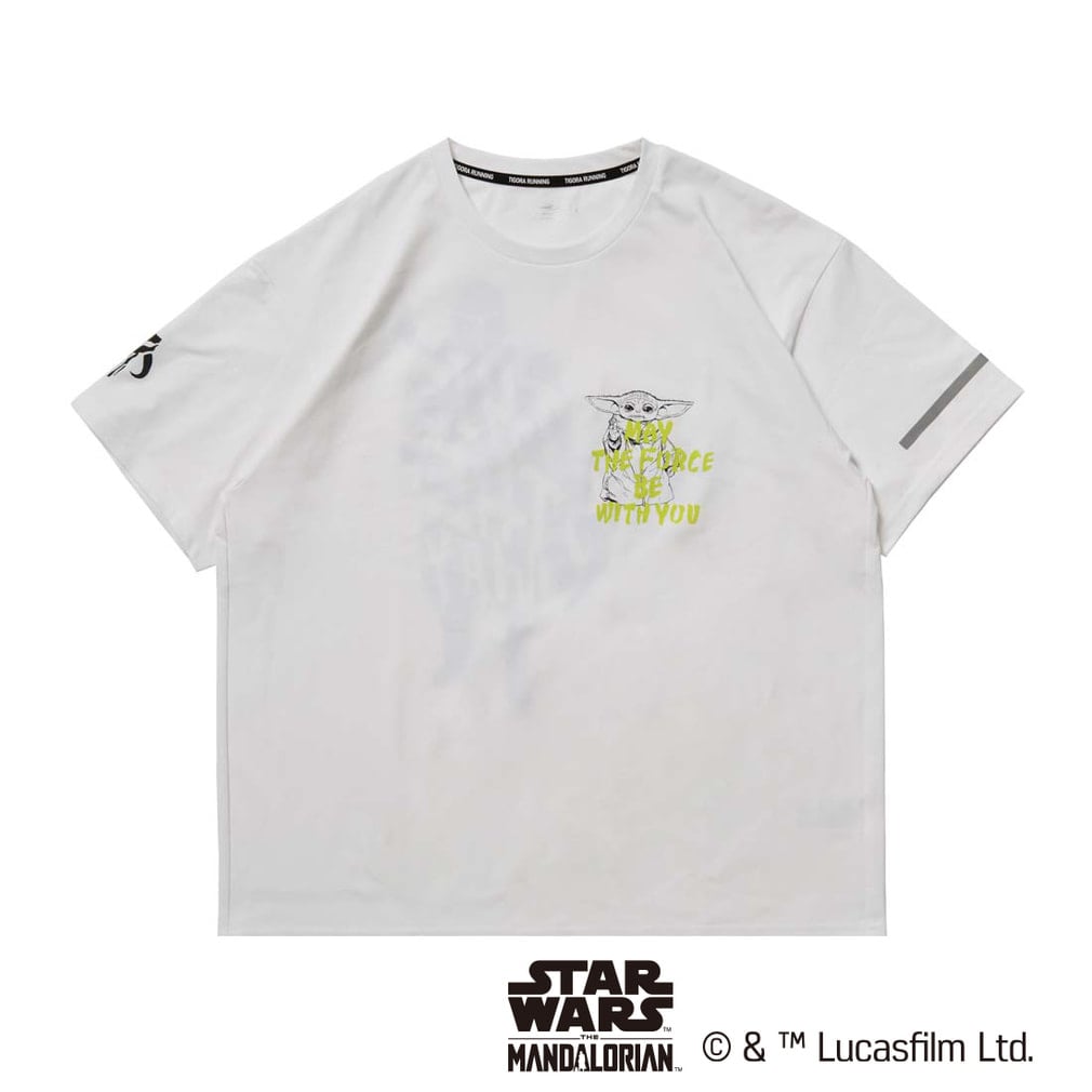 マンダロリアン キャラ推し半袖Tシャツ(ホワイト-XS)