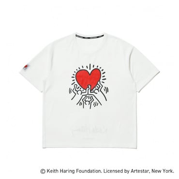 ランニング半袖Tシャツ フロントグラフィック キースへリング