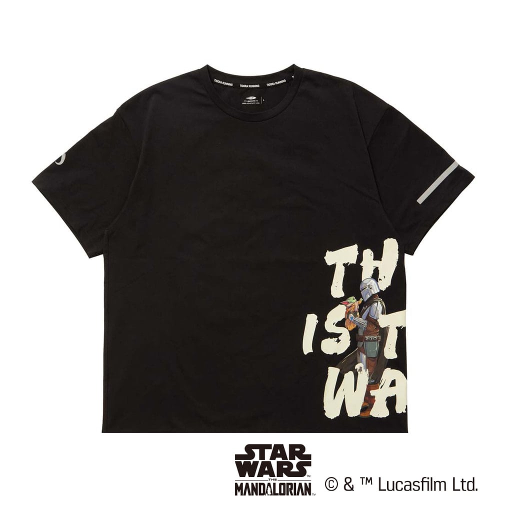 スター・ウォーズ メンズ 陸上/ランニング 半袖Tシャツ マンダロリアン