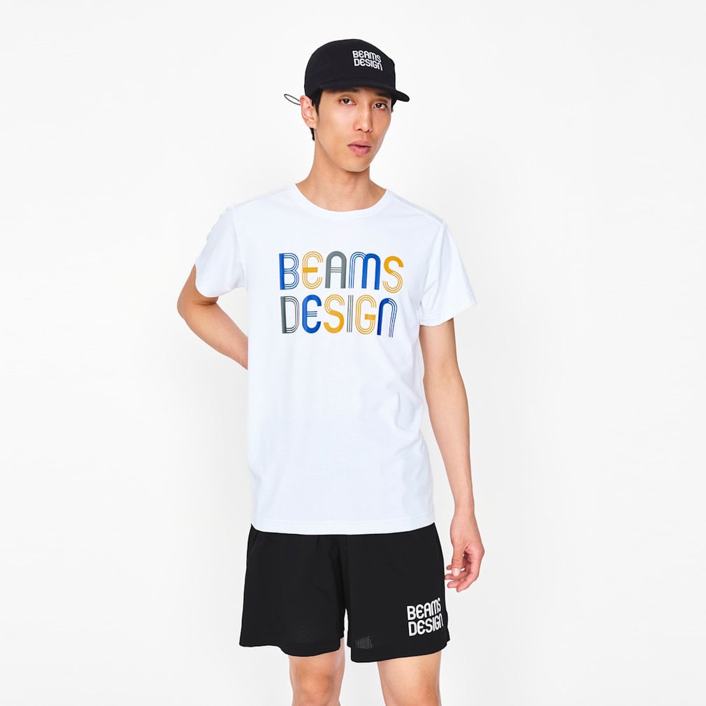 ランニンググラフィックTシャツ2(ホワイト-S)