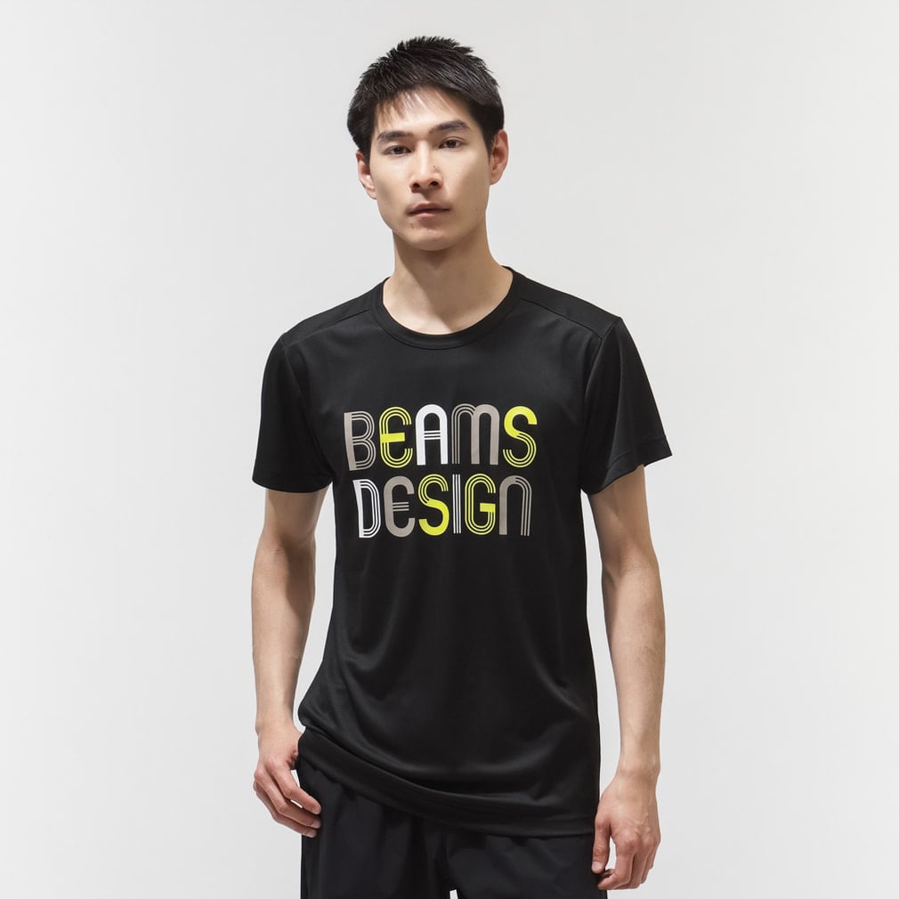 ランニンググラフィックTシャツ2(ブラック-S)