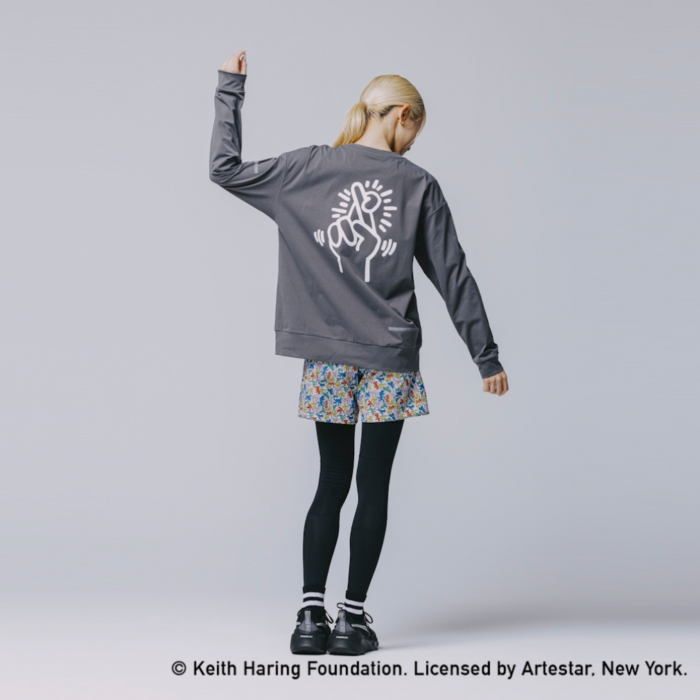 ランニング 長袖Tシャツ キースへリング