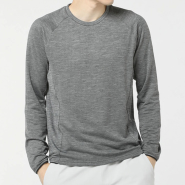グリッドフリースロングスリーブTシャツ