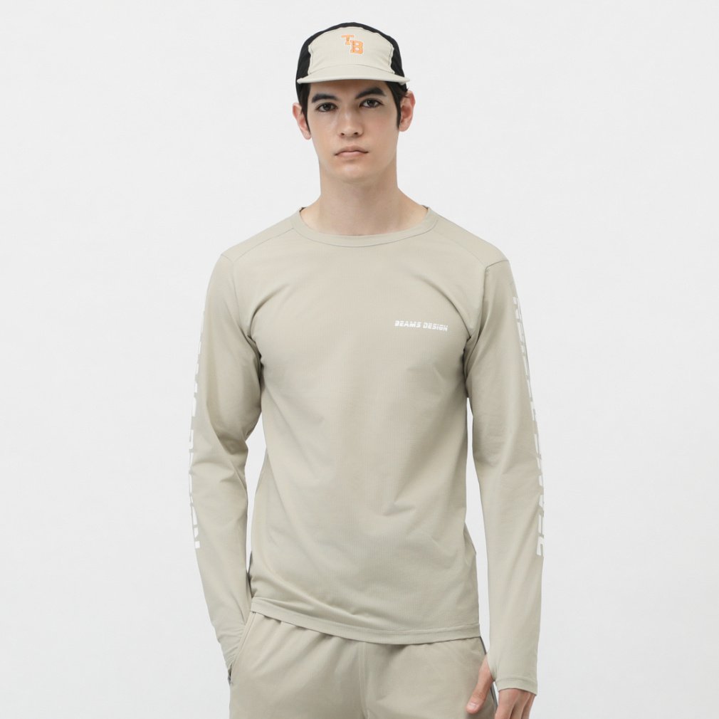 ティゴラバイビームスデザイン メンズ 陸上/ランニング 長袖Tシャツ BEAMS DESIGN メンズ長袖TシャツS2 TRBM-3R1235TL TIGORA by BEAMS DESIGN