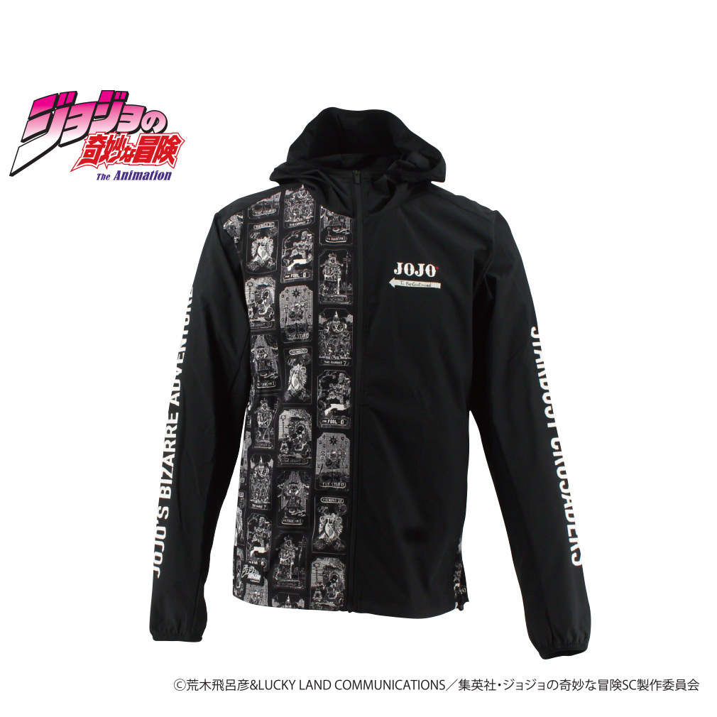 JOJOの奇妙な冒険 ウィンドジャケット L 三部　ジョジョ　アルペン ティゴラ メンズ レディス ウインドジャケット アニメ『ジョジョの奇妙