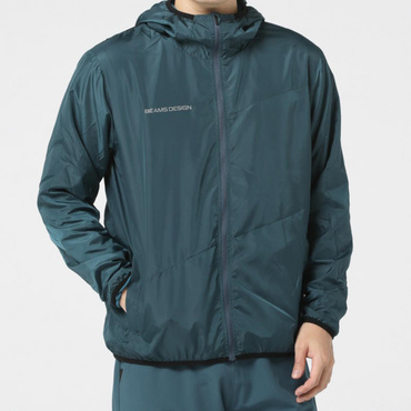 ナイロンフーデッドパーカ Octa(R)CPCP(R)使用(ブルー-S)