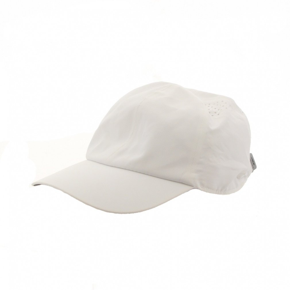 ランニング 軽量通気キャップ(ホワイト-S)