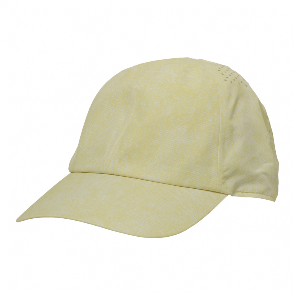 ランニング 軽量通気キャップ(ペールイエロー-S)