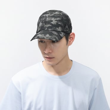 軽量ランニングキャップ(ブラック×ダークグレー-M)