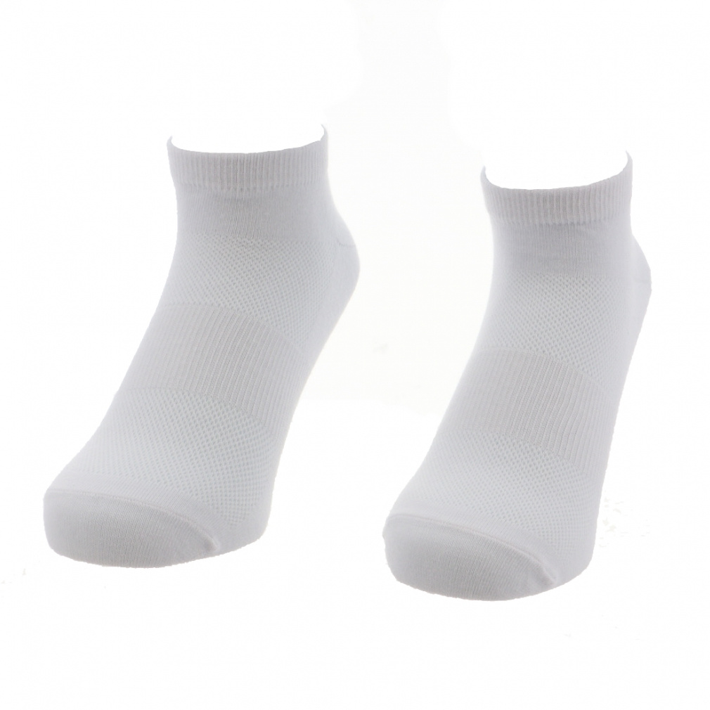 ランニング 2足組ソックス(白黒)(ホワイト×ホワイト-25-27cm)