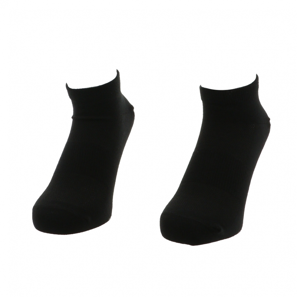 ランニング 2足組ソックス(白黒)(ブラック×ブラック-25-27cm)