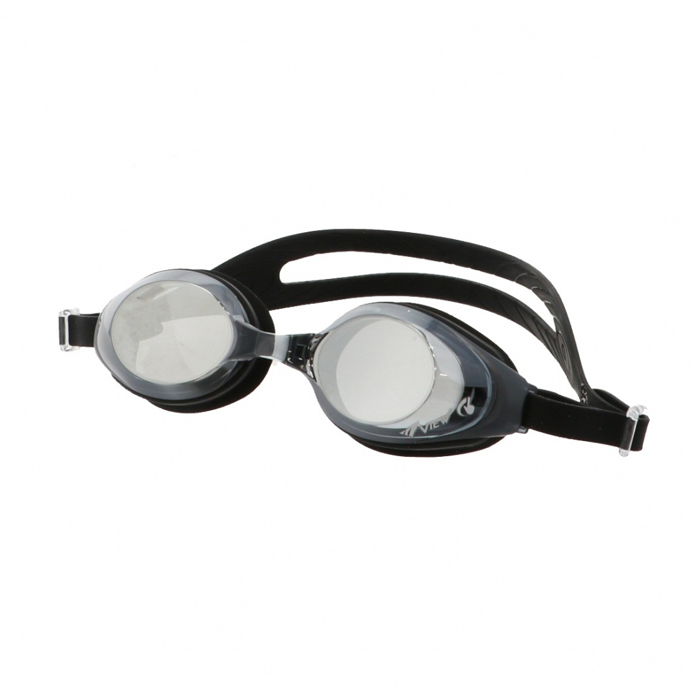 ワイドシリコーンSWIPEミラー(ブラック×シルバー-FREE)