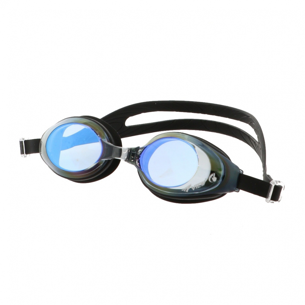 ワイドシリコーンSWIPEミラー(ブラック×ブルー-FREE)