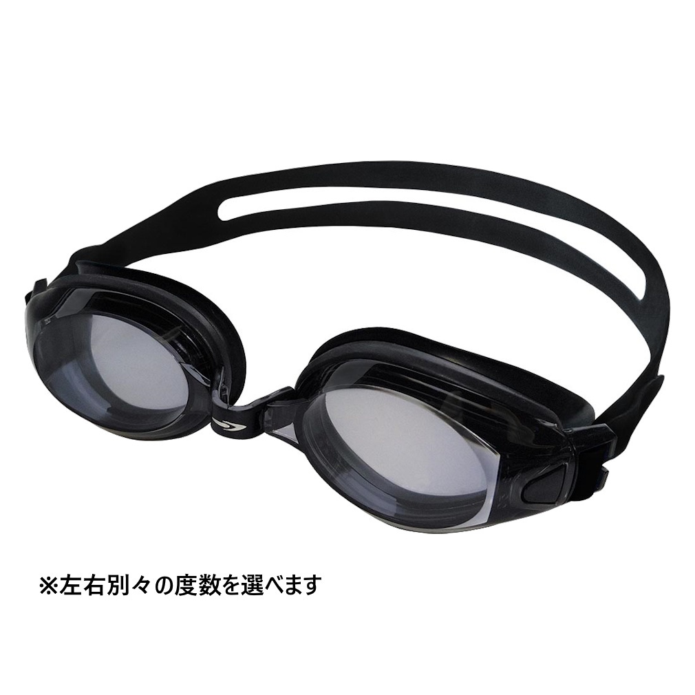 ティゴラ 左右で度数が選べる 度付き水泳ゴーグルセット スイム用度付きレンズ TR-ドツキクリアレンズ / 度付きレンズ用パーツセット TR-ドツキベルト TIGORA