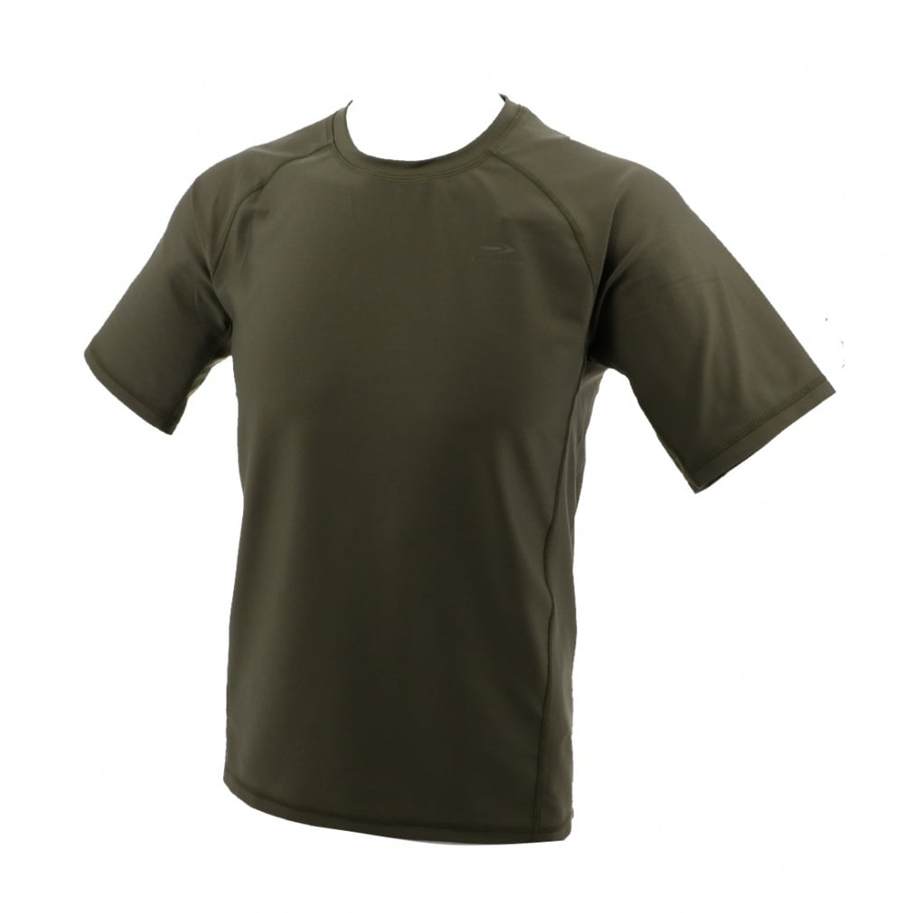 ラッシュガード 半袖(カーキ-M)