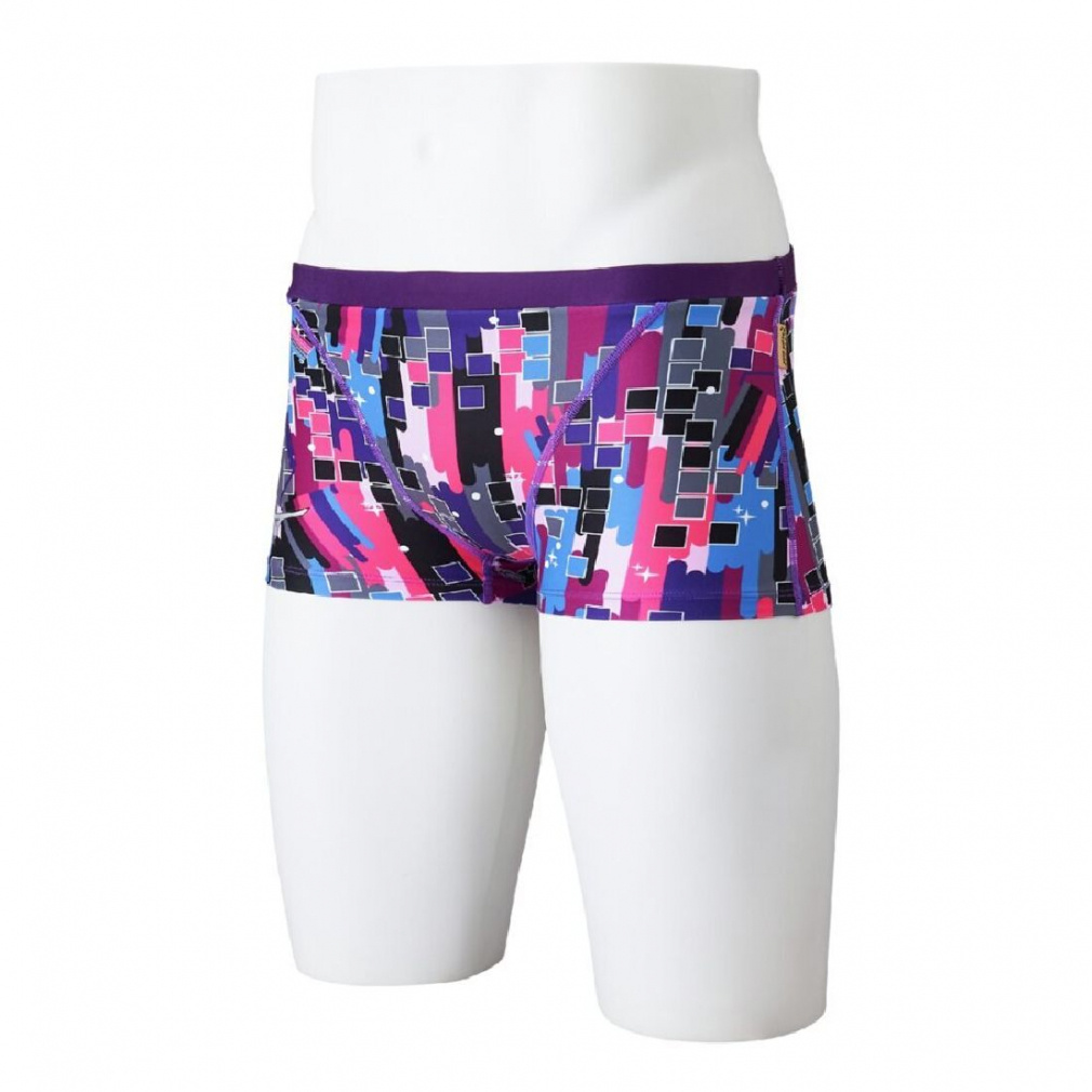 競泳練習用【Rikako Ikee collection】エクサースーツ ショートスパッツ(パープル-S)