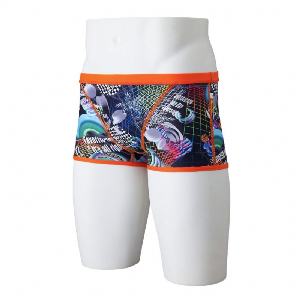 エクサースーツ 競泳練習用【Rikako Ikee collection】ショートスパッツ(リバーシブル)(オレンジ-S)