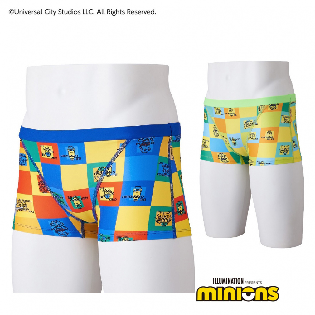 競泳練習用【ミニオン】エクサースーツ ショートスパッツ(ブルー-S)