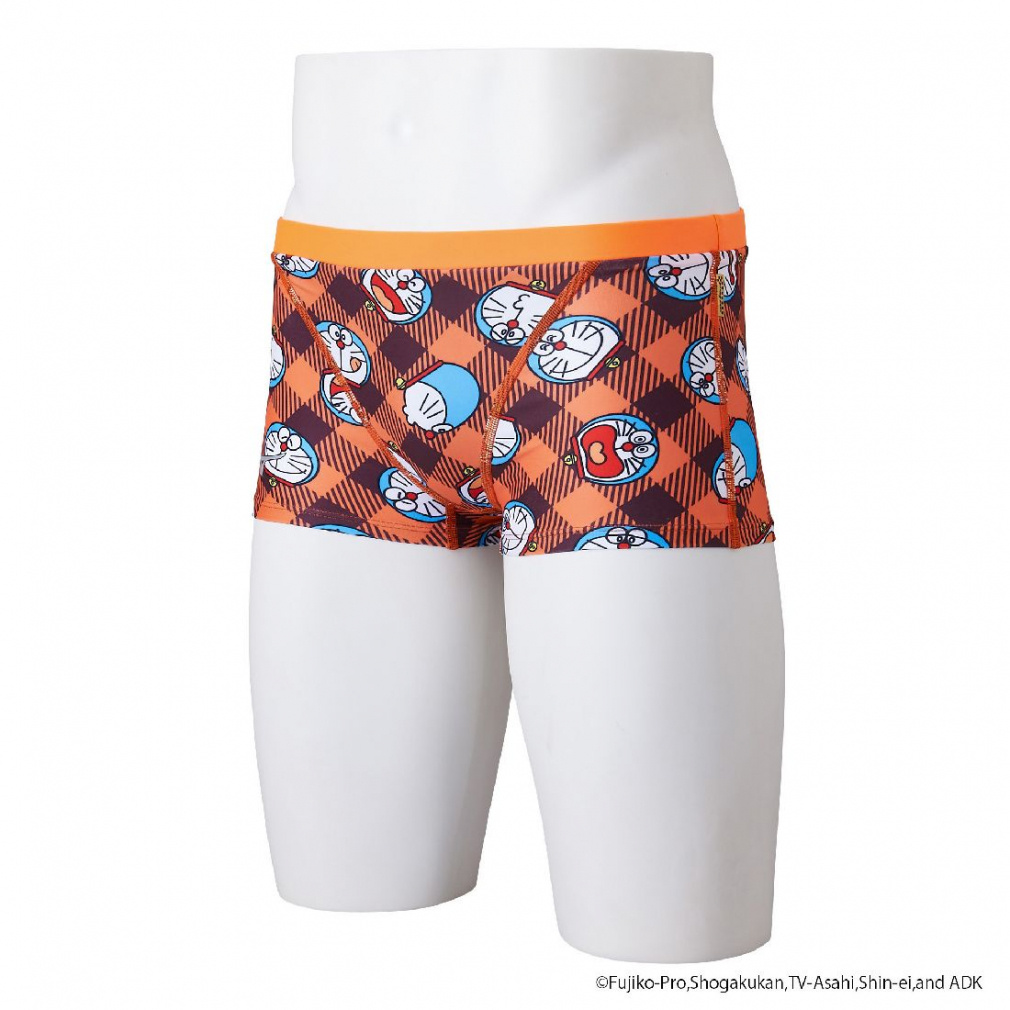 エクサースーツ 競泳練習用【ドラえもん】ショートスパッツ(オレンジ-S)
