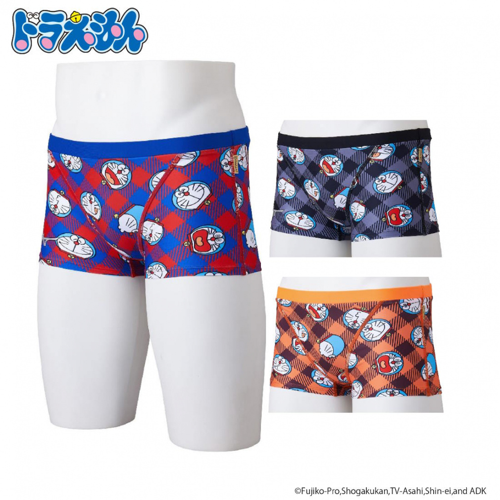 エクサースーツ 競泳練習用【ドラえもん】ショートスパッツ(レッド-S)