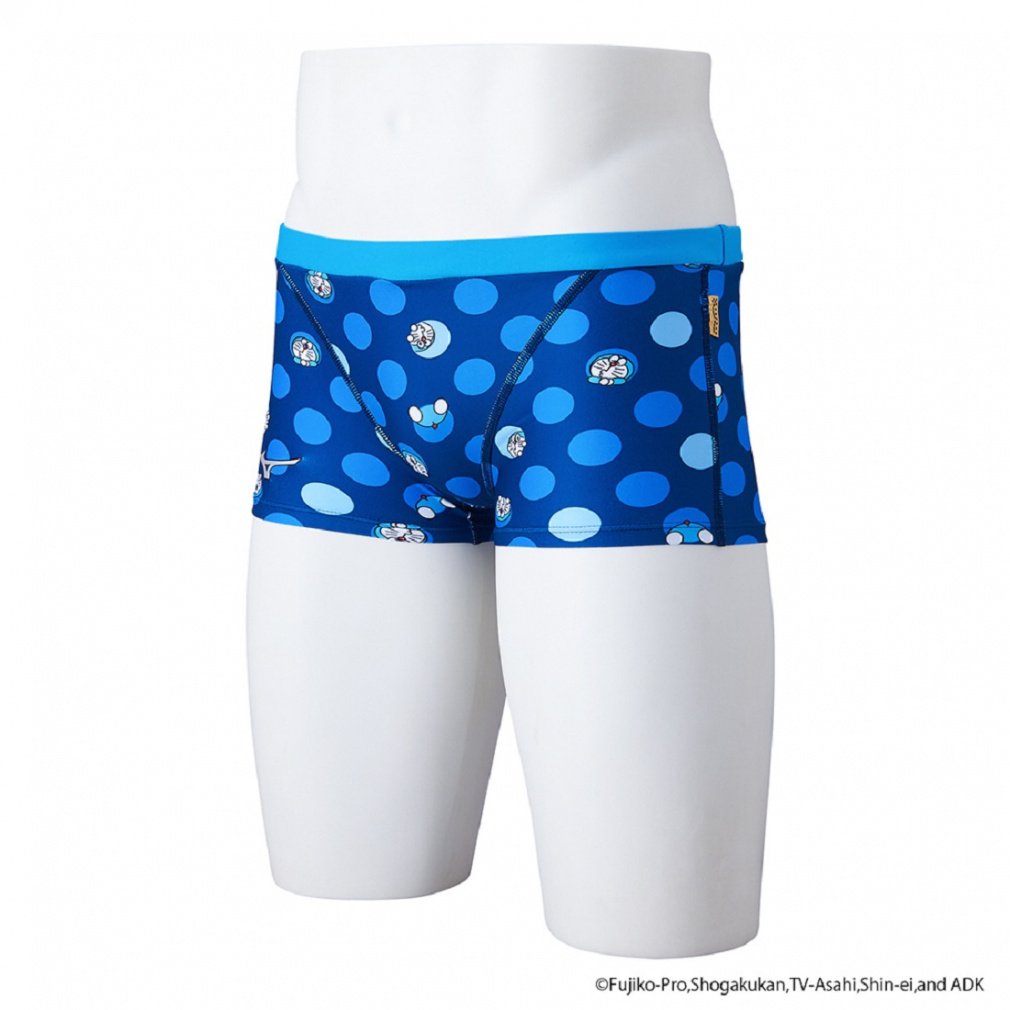 エクサースーツ 競泳練習用【ドラえもん】ショートスパッツ(ブルー-M)