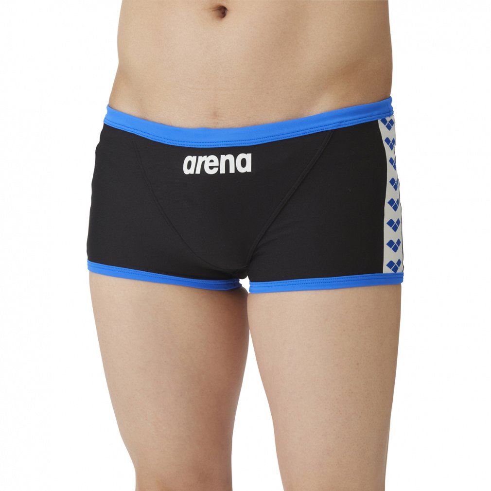 トレーニングスパッツ ショートレッグ TOUGHSUIT(ブラック×ブルー-S)