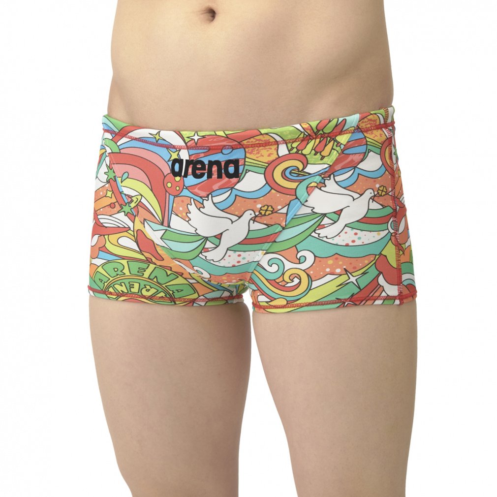 アリーナ メンズ 水泳 競泳水着 トレーニングスパッツ ショートレッグ