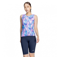 SP25 総柄ジップ付き袖なしセパレーツ