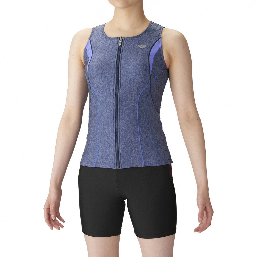 すらっとセパ 大きめカラースナップ付きセパレーツ(ネイビー×ライラック-S)