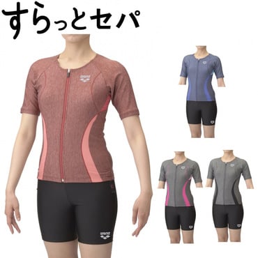 すらっとセパ フィットネスセパレーツ カバーバック ミドルレッグ 差し込みパッド