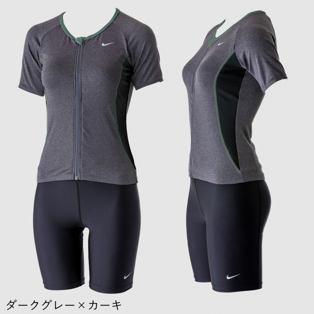ナイキ レディス 水泳 フィットネス水着 キャップ 2点セット 水着 SP23ショートスリーブ F Z セパレーツ 2993096 2wayキャップ NESSC150 NIKE Alpen Online 公式オンラインストア