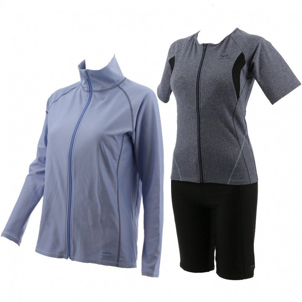 ティゴラ レディス フィットネス水着 水着3点セット ラッシュガード