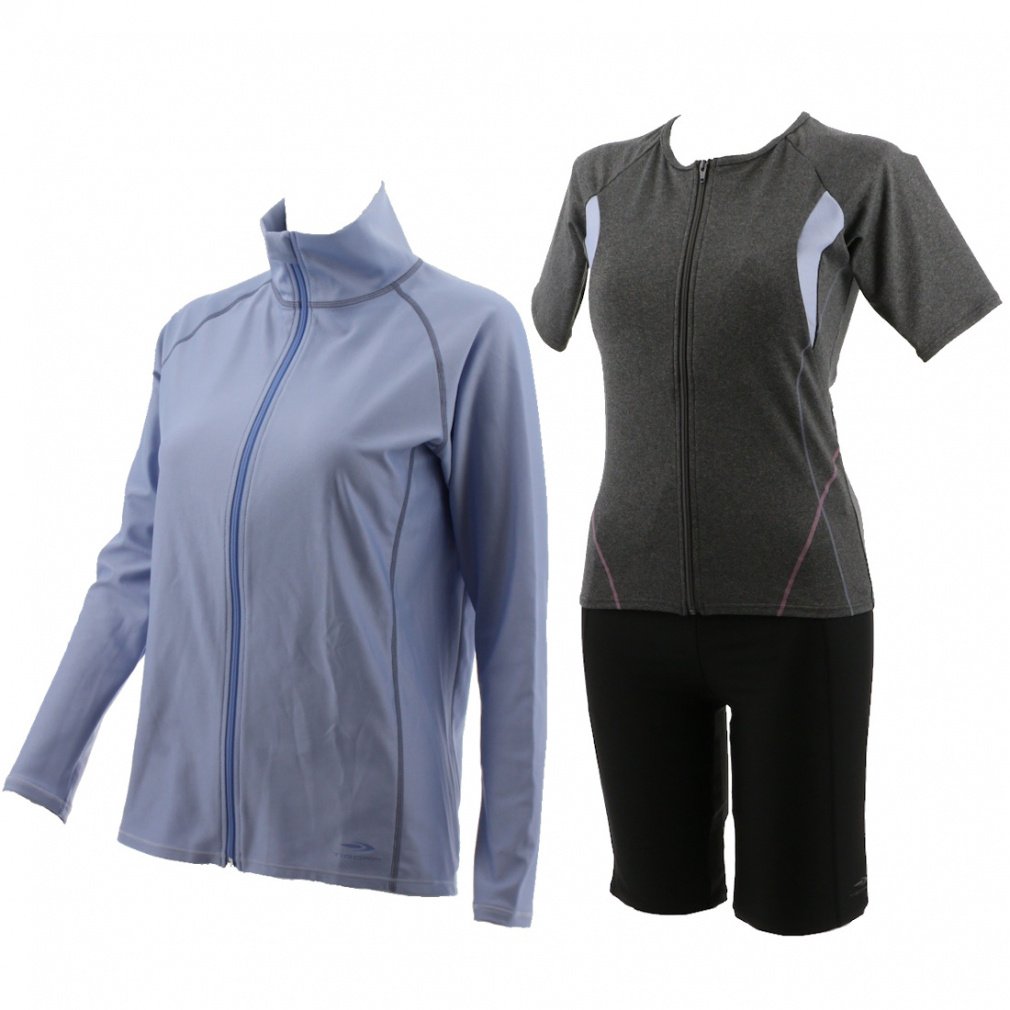 ティゴラ レディス フィットネス水着 水着3点セット ラッシュガード