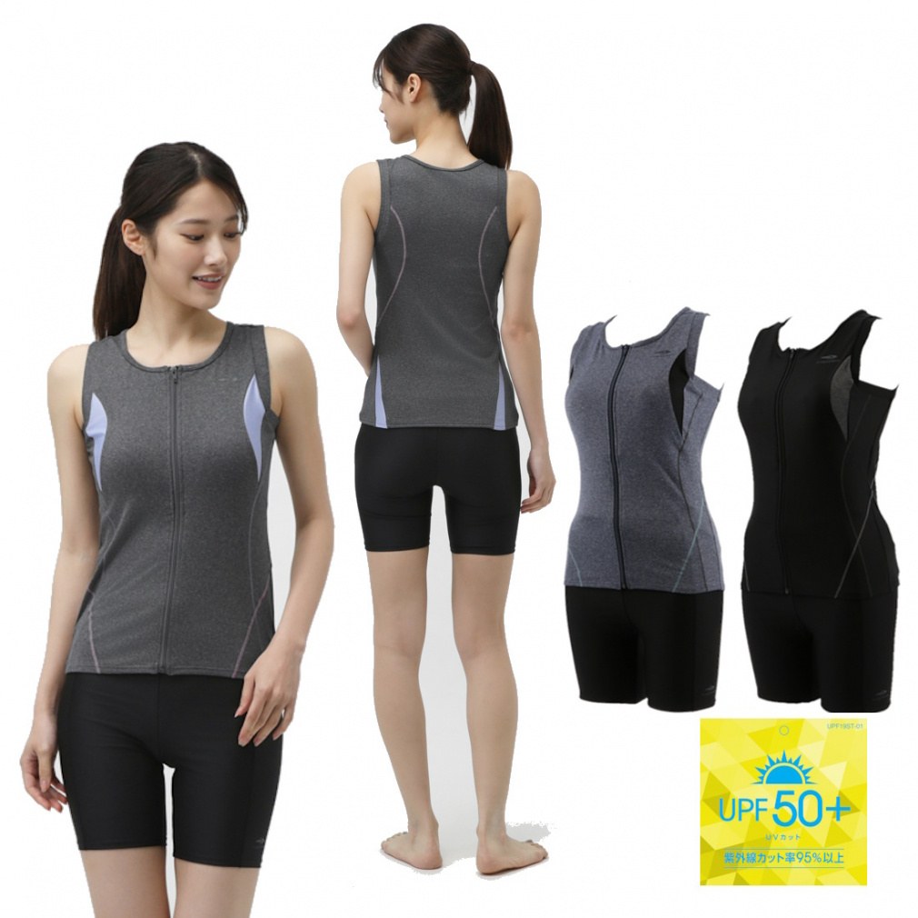 ティゴラ レディス フィットネス水着 ノースリーブセット TR-3S2035SS 水着セット 上下セット セット水着 NF TIGORA