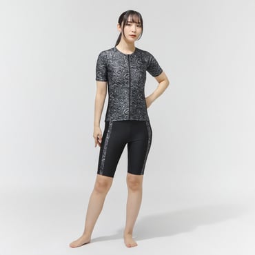 ティゴラ レディース 水泳 フィットネス水着 ノースリーブセット水着