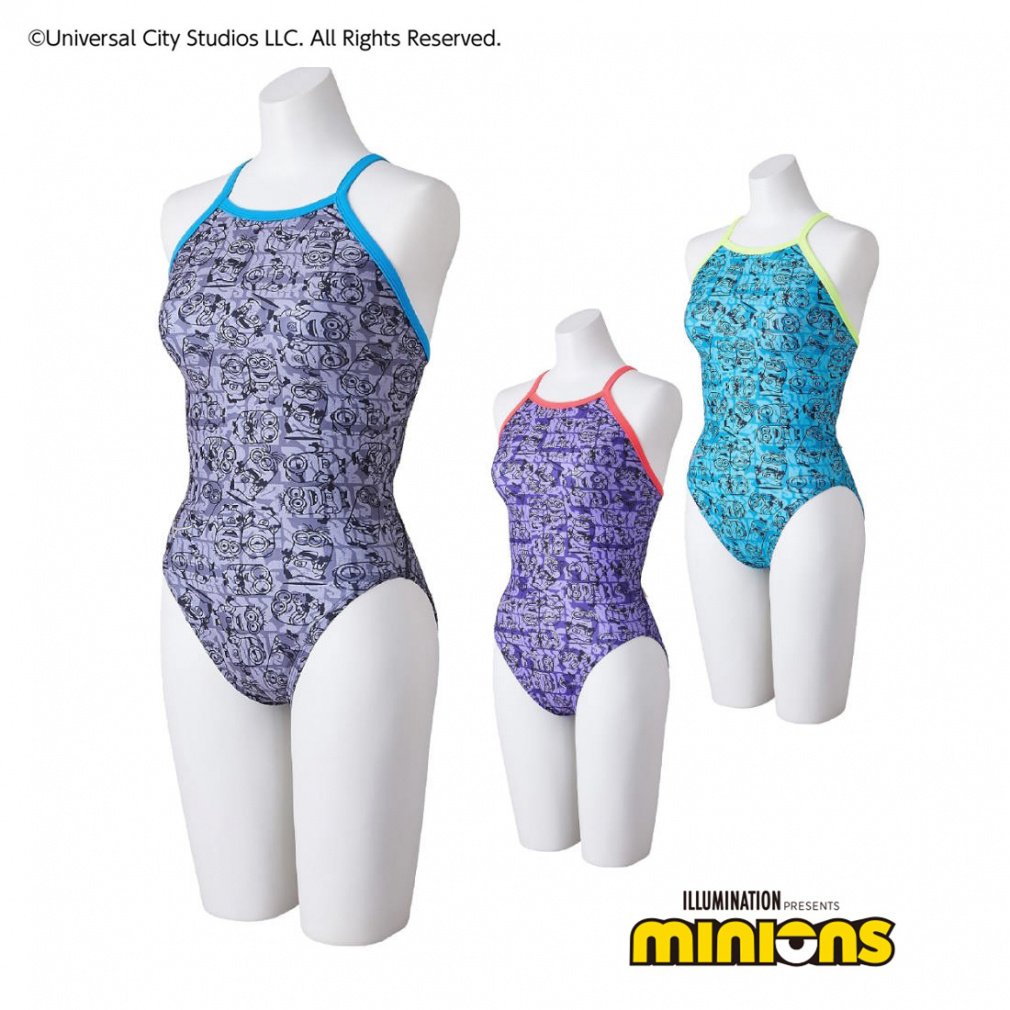 ミズノ レディス 水泳 競泳水着 競泳練習用【ミニオン】エクサースーツ