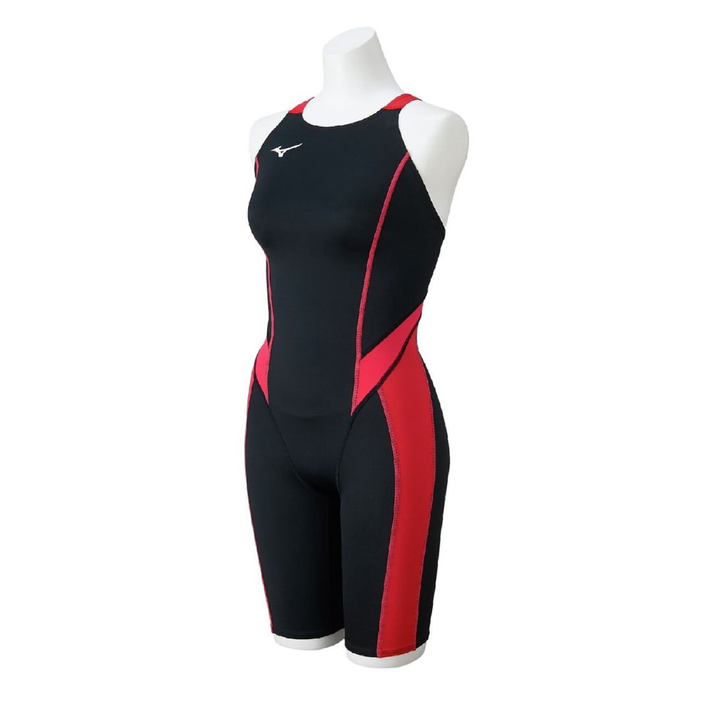 Mizuno レース用水着 黒/赤 JSS ミズノ レディース 水泳 競泳水着 GX・SONIC STREAM ハーフスーツ