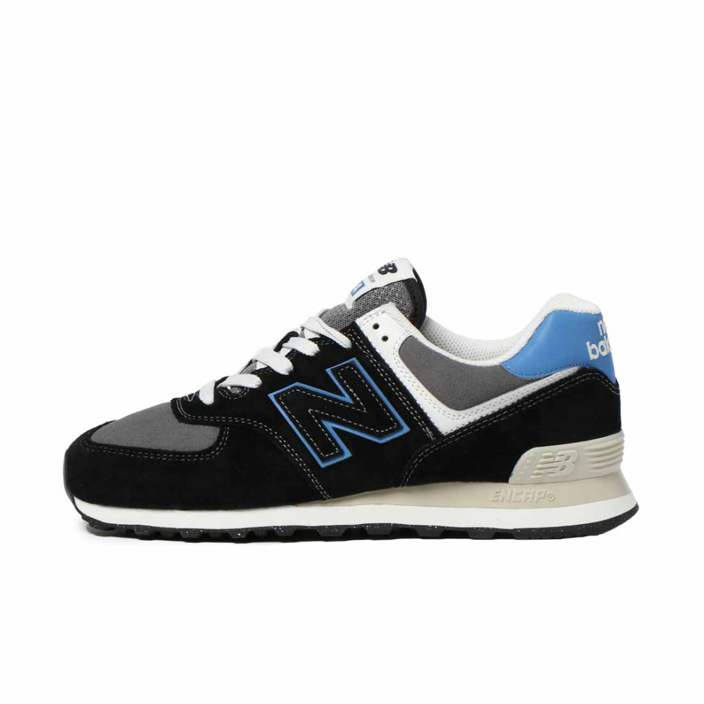 ニューバランス U574 QRB D メンズ スニーカー : ダークグレー×ブルー New Balance imbkk