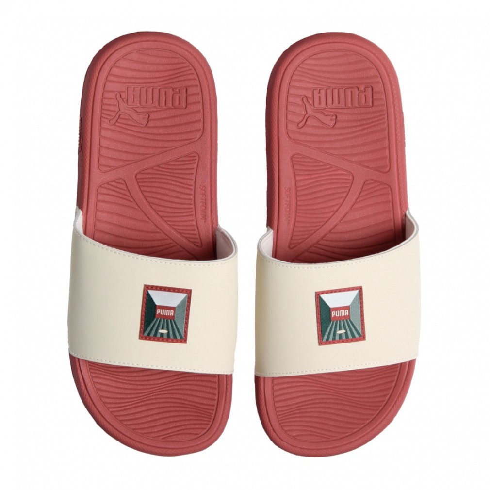 プーマ クールキャット2.0 GREENSIDE 400678 01 メンズ シャワーサンダル アルペン・スポーツデポ限定 : ホワイト×レッド PUMA