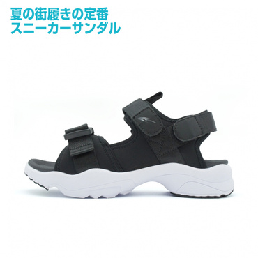 スニーカーサンダルIIBK(ブラック-23.0cm)