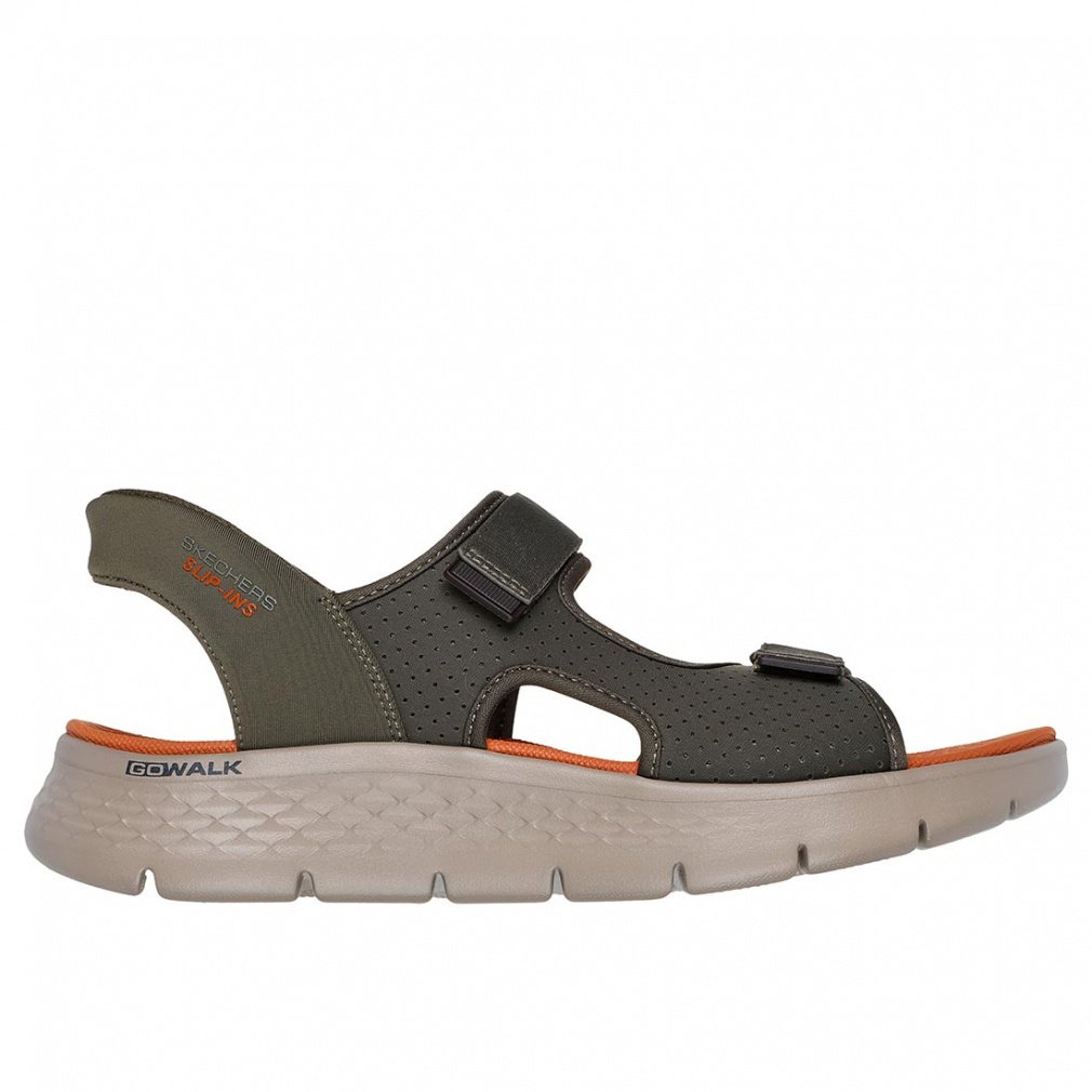 スケッチャーズ GO WALK FLEX SD 229210 OLV メンズ スポーツサンダル : オリーブ SKECHERS