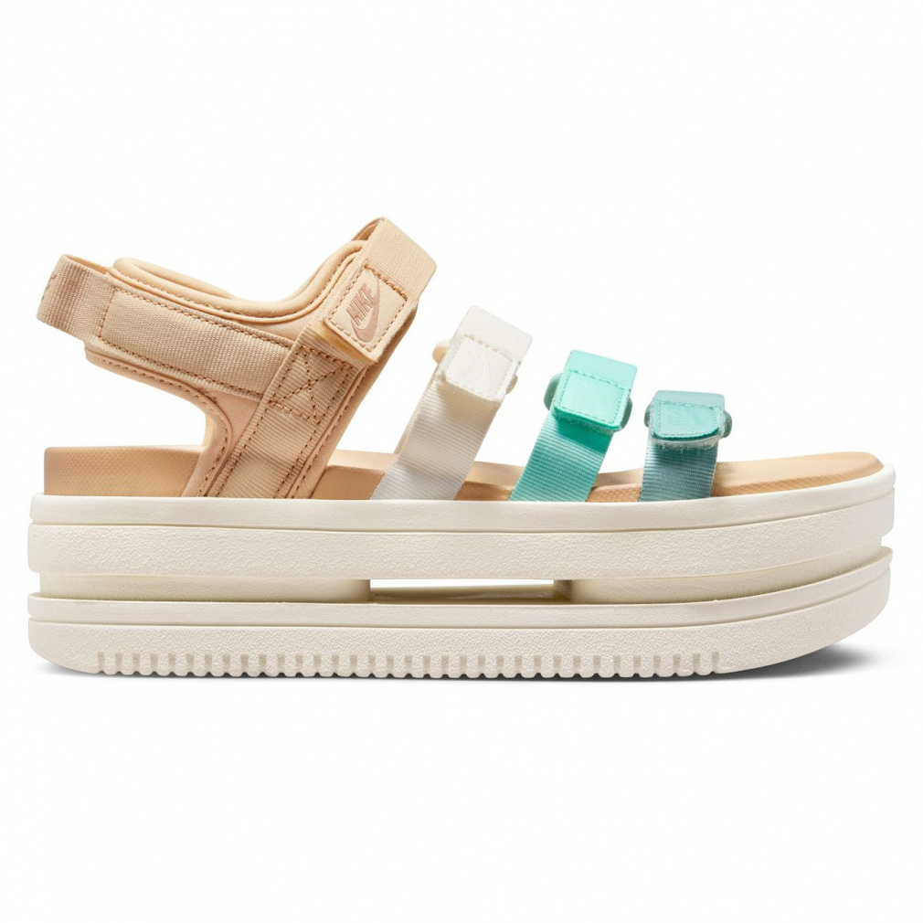 ナイキ ウィメンズ アイコン クラシック サンダル DH0223-300 レディース スポーツサンダル : ベージュ×クリーム NIKE DH0223 300