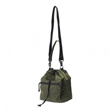 2WAY DRAWSTRING POUCH NYLON TWL OLV