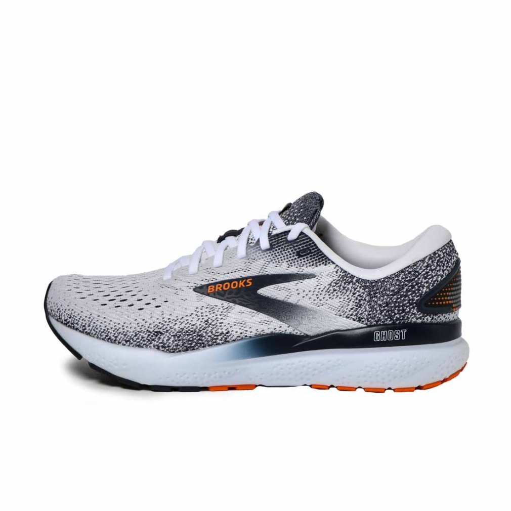 ゴースト16(ホワイト×オレンジ-25.0cm)