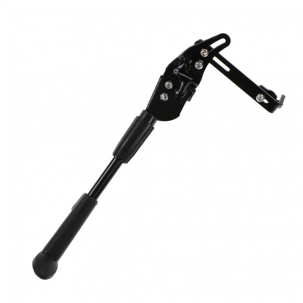 サイクルデザイン アジャスタブルキックスタンド 26-29-700C ロングクランプ 026613 バイシクル スタンド : ブラック cycledesign