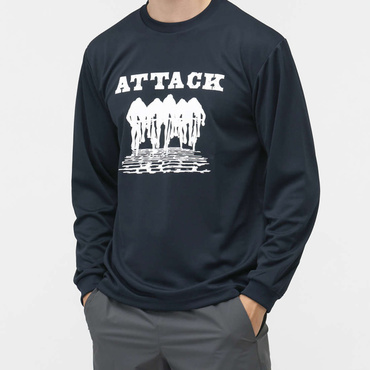 バックポケットロンT(ネイビー-XL)