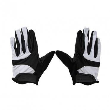 バイシクルストレッチグローブ(ホワイト×ブラック-L)