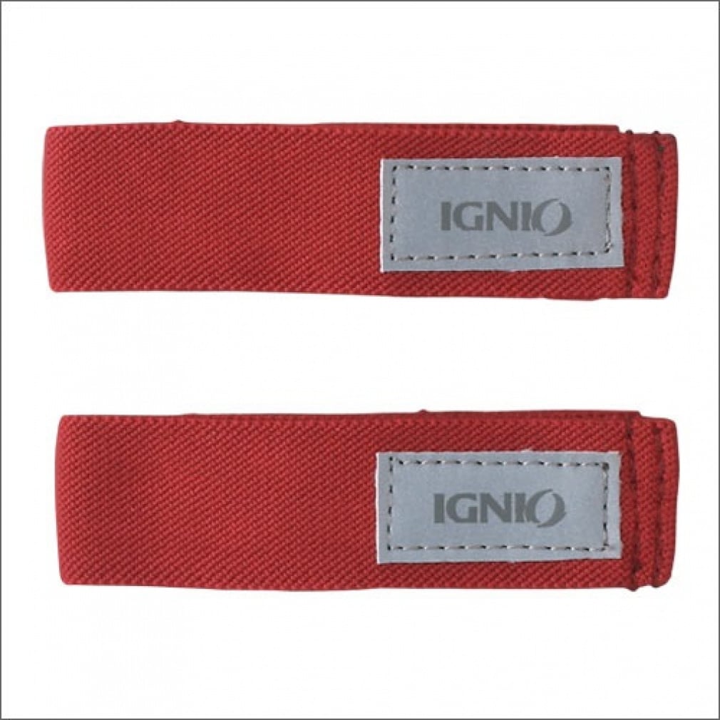 プロテクター 裾止めバンド 両足用(レッド-FREE)