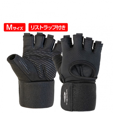ウェイトトレーニング グローブ M 滑り止め タオル生地 リストラップ付(--FREE)
