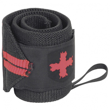 レッドラインリストラップ男女兼用 ブラック/レッド